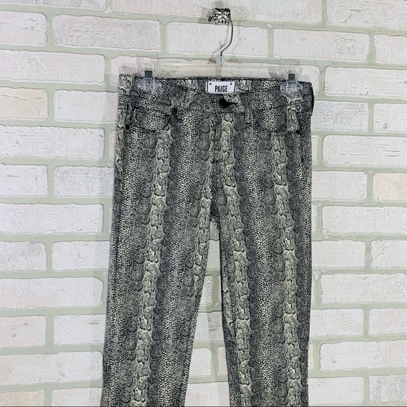Paige Verdugo Ultra Skinny Jeans in Python Print Size 26 - Picture 6 of 11
